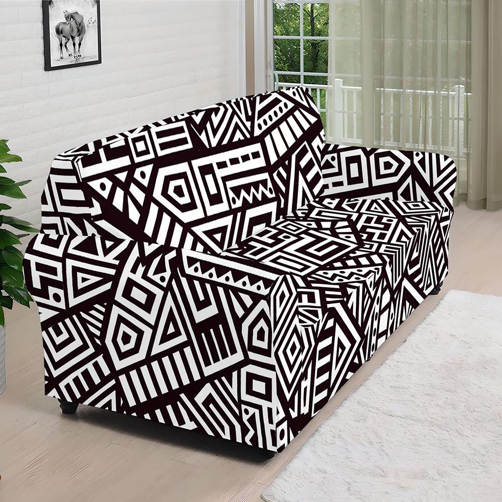 Tribal Aztec Geometric Pattern Print Sofa Cover