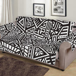 Tribal Aztec Geometric Pattern Print Sofa Protector