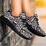 Tribal Aztec Geometric Pattern Print Sport Shoes GearFrost