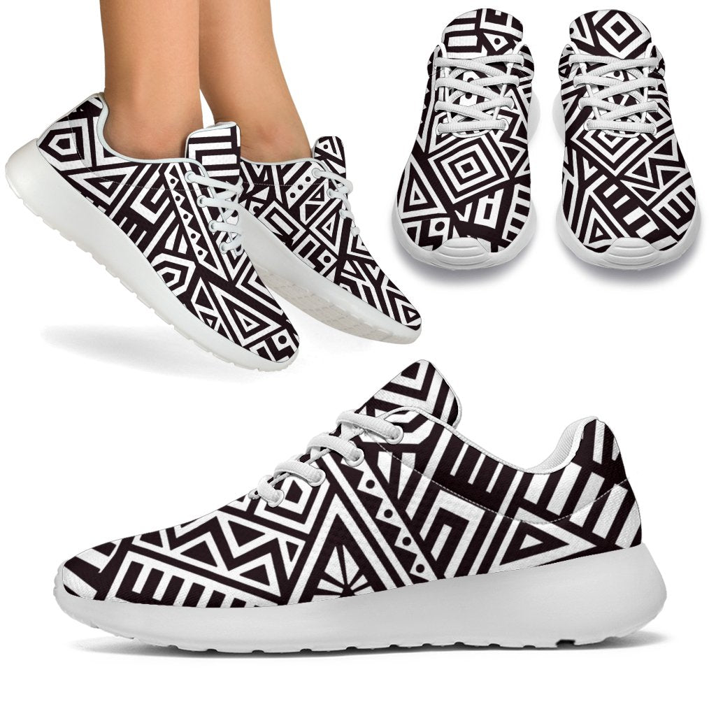 Tribal Aztec Geometric Pattern Print Sport Shoes GearFrost