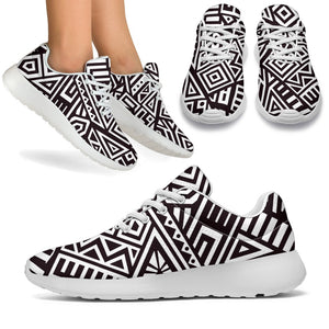 Tribal Aztec Geometric Pattern Print Sport Shoes GearFrost