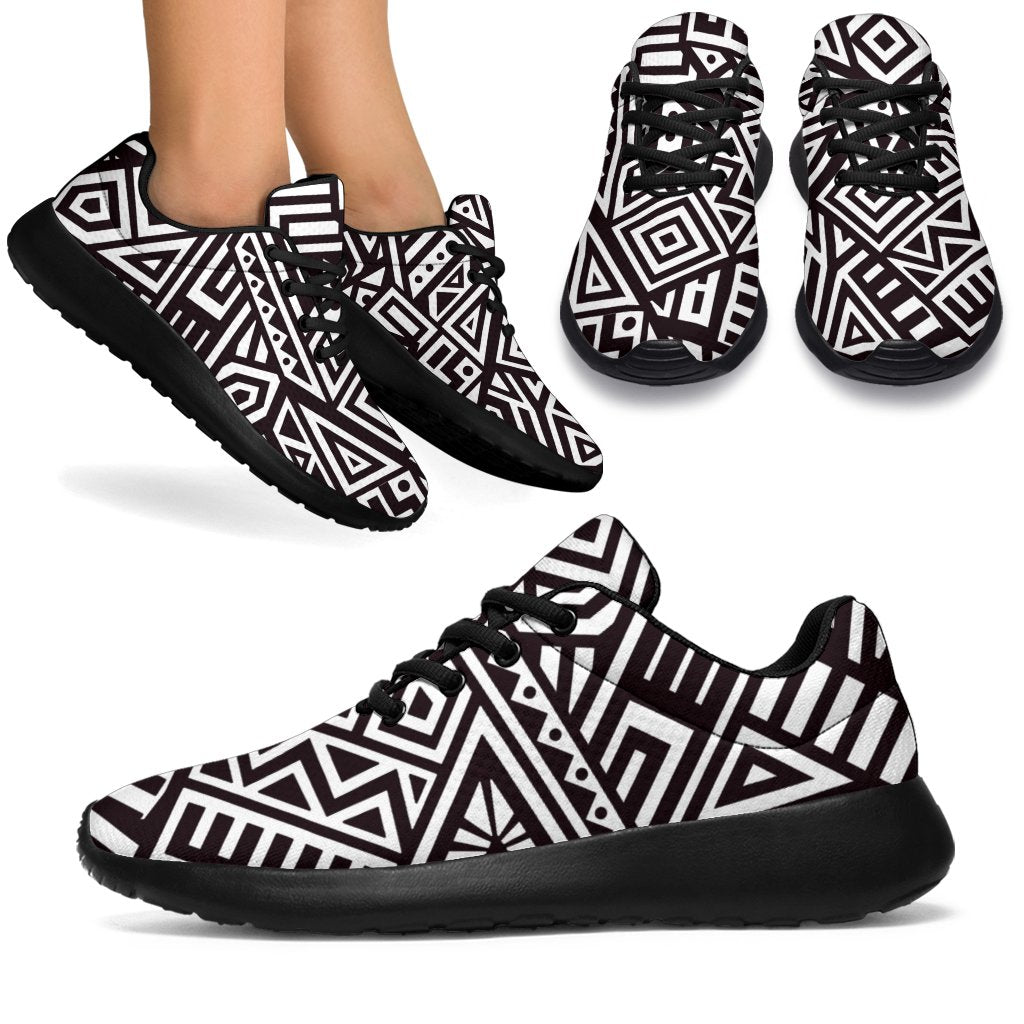 Tribal Aztec Geometric Pattern Print Sport Shoes GearFrost