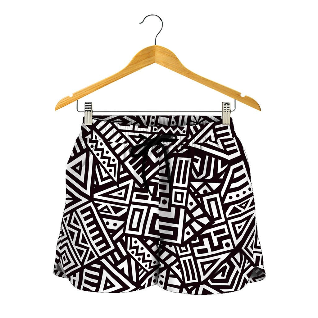 Tribal Aztec Geometric Pattern Print Women's Shorts