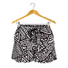 Tribal Aztec Geometric Pattern Print Women's Shorts