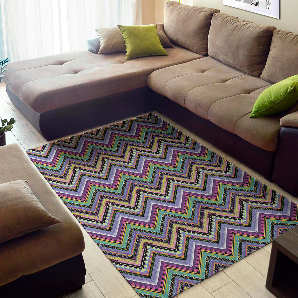 Tribal Aztec Hippie Pattern Print Area Rug