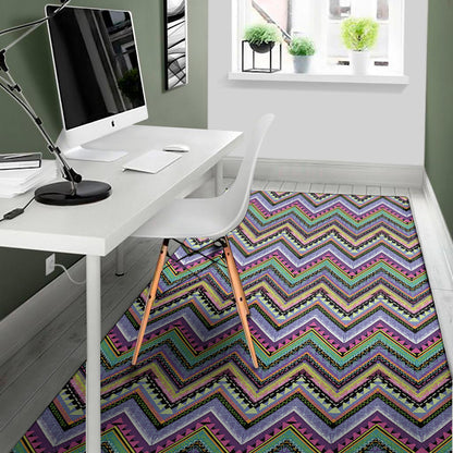 Tribal Aztec Hippie Pattern Print Area Rug
