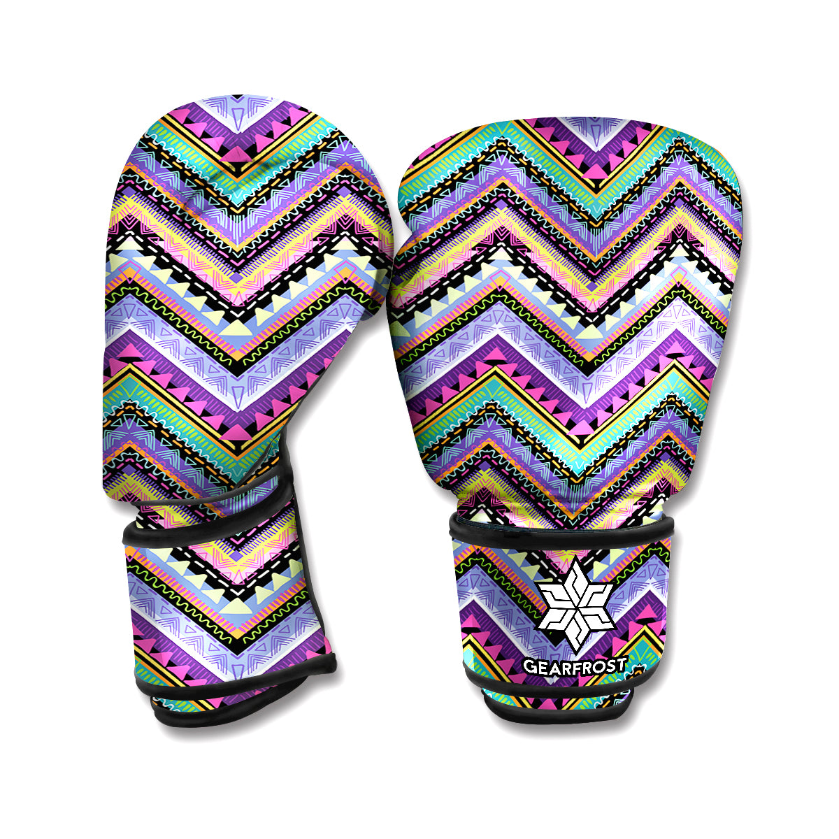 Tribal Aztec Hippie Pattern Print Boxing Gloves