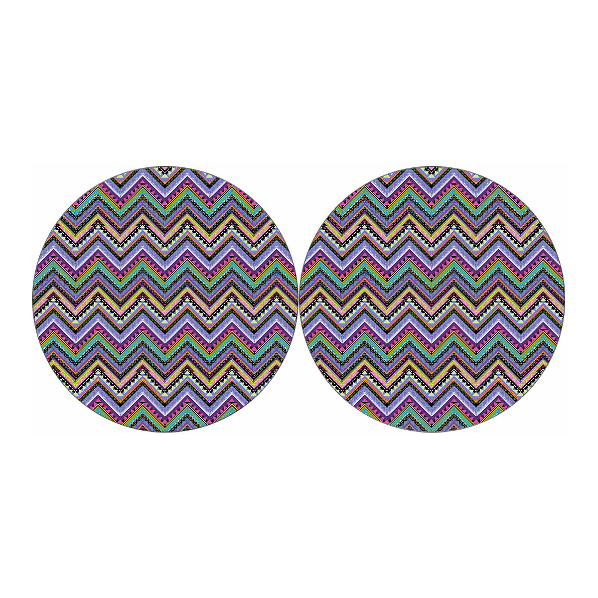 Tribal Aztec Hippie Pattern Print Car Coasters