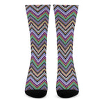 Tribal Aztec Hippie Pattern Print Crew Socks