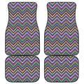 Tribal Aztec Hippie Pattern Print Front and Back Car Floor Mats
