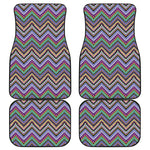 Tribal Aztec Hippie Pattern Print Front and Back Car Floor Mats