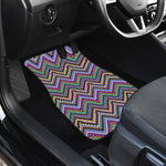 Tribal Aztec Hippie Pattern Print Front and Back Car Floor Mats
