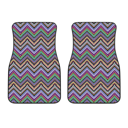 Tribal Aztec Hippie Pattern Print Front Car Floor Mats