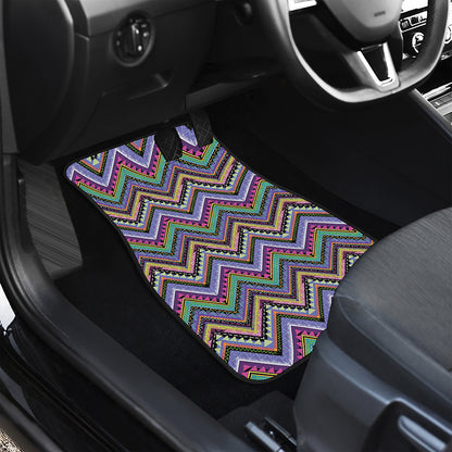 Tribal Aztec Hippie Pattern Print Front Car Floor Mats