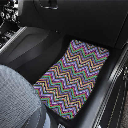 Tribal Aztec Hippie Pattern Print Front Car Floor Mats