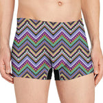 Tribal Aztec Hippie Pattern Print Men's Boxer Briefs