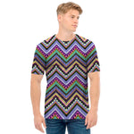 Tribal Aztec Hippie Pattern Print Men's T-Shirt