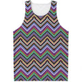Tribal Aztec Hippie Pattern Print Men's Tank Top