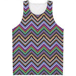 Tribal Aztec Hippie Pattern Print Men's Tank Top