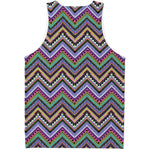 Tribal Aztec Hippie Pattern Print Men's Tank Top