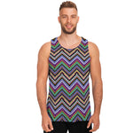 Tribal Aztec Hippie Pattern Print Men's Tank Top