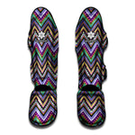 Tribal Aztec Hippie Pattern Print Muay Thai Shin Guard