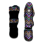 Tribal Aztec Hippie Pattern Print Muay Thai Shin Guard