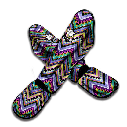Tribal Aztec Hippie Pattern Print Muay Thai Shin Guard