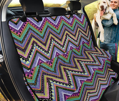 Tribal Aztec Hippie Pattern Print Pet Car Back Seat Cover