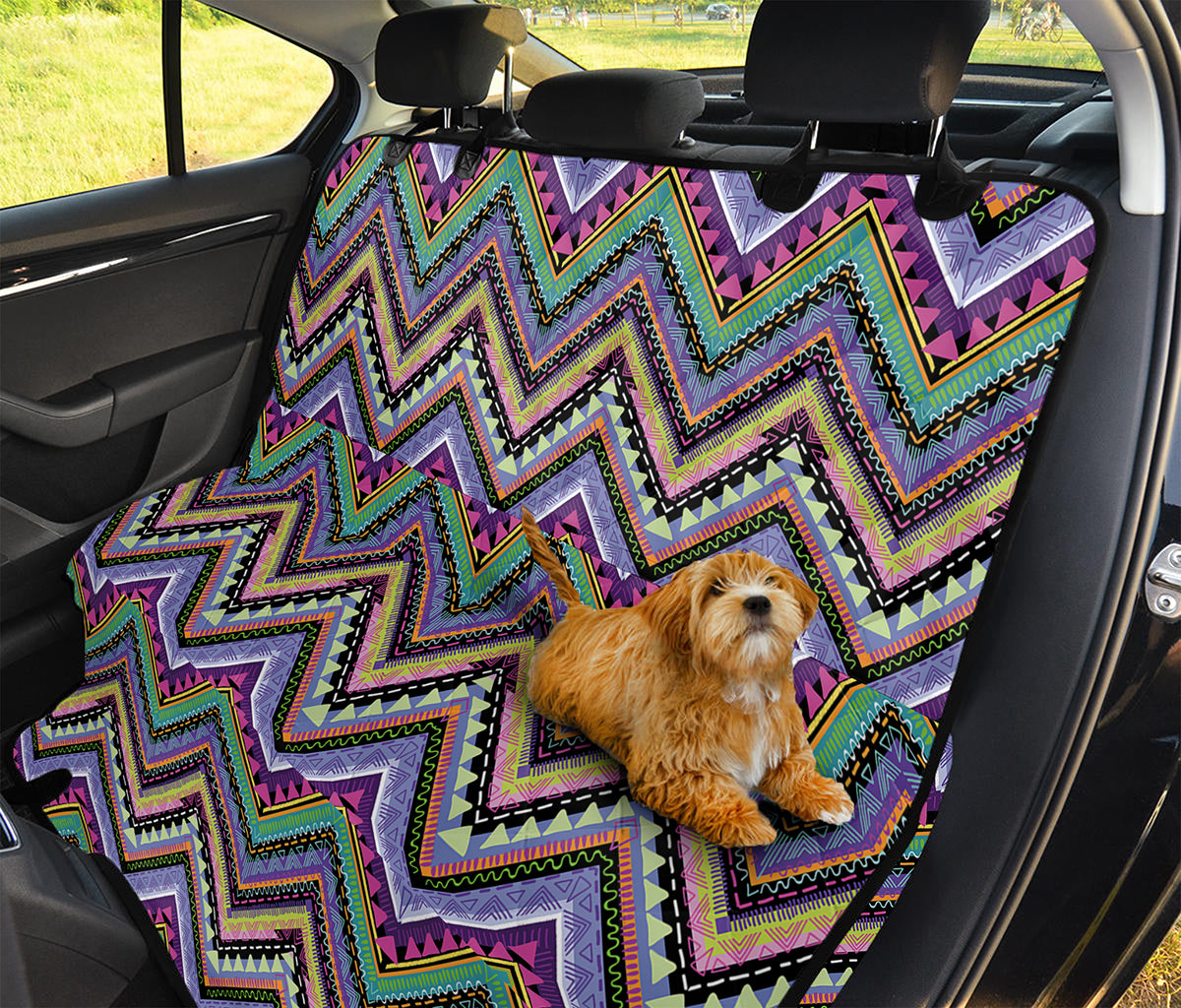 Tribal Aztec Hippie Pattern Print Pet Car Back Seat Cover