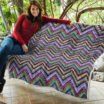 Tribal Aztec Hippie Pattern Print Quilt