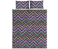Tribal Aztec Hippie Pattern Print Quilt Bed Set