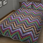 Tribal Aztec Hippie Pattern Print Quilt Bed Set