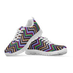 Tribal Aztec Hippie Pattern Print White Sneakers