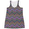 Tribal Aztec Hippie Pattern Print Women's Racerback Tank Top