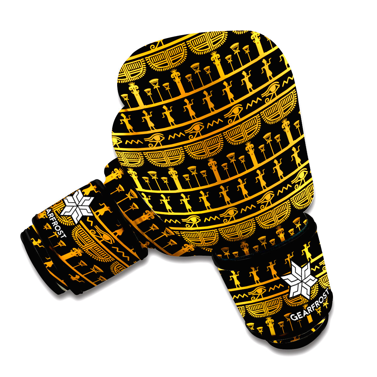 Tribal Egypt Pattern Print Boxing Gloves