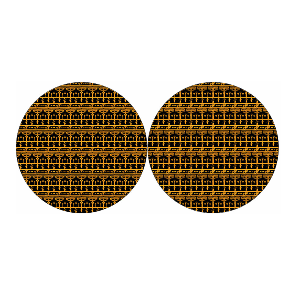 Tribal Egypt Pattern Print Car Coasters
