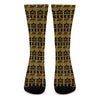 Tribal Egypt Pattern Print Crew Socks