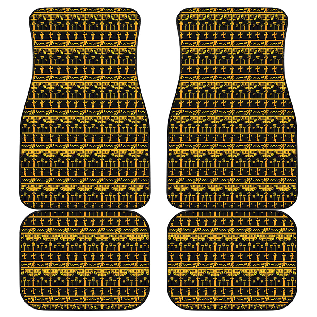 Tribal Egypt Pattern Print Front and Back Car Floor Mats