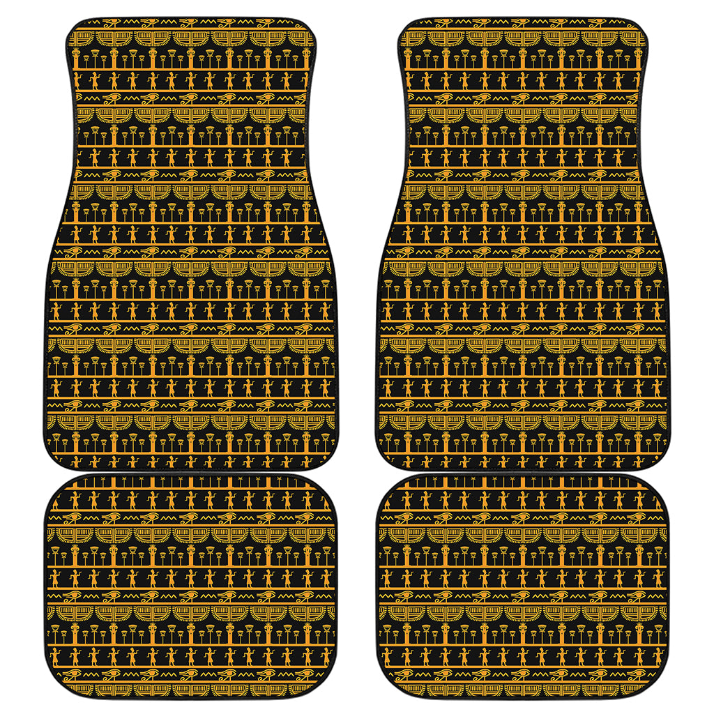 Tribal Egypt Pattern Print Front and Back Car Floor Mats