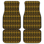 Tribal Egypt Pattern Print Front and Back Car Floor Mats