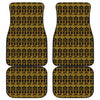 Tribal Egypt Pattern Print Front and Back Car Floor Mats