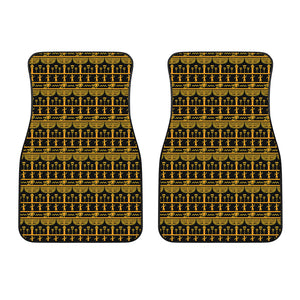 Tribal Egypt Pattern Print Front Car Floor Mats