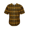 Tribal Egypt Pattern Print Men's Baseball Jersey