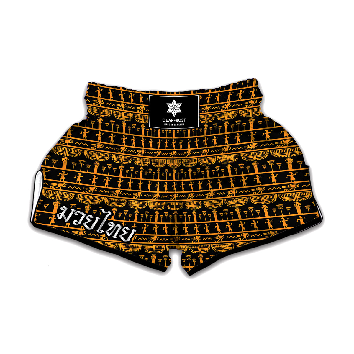 Tribal Egypt Pattern Print Muay Thai Boxing Shorts