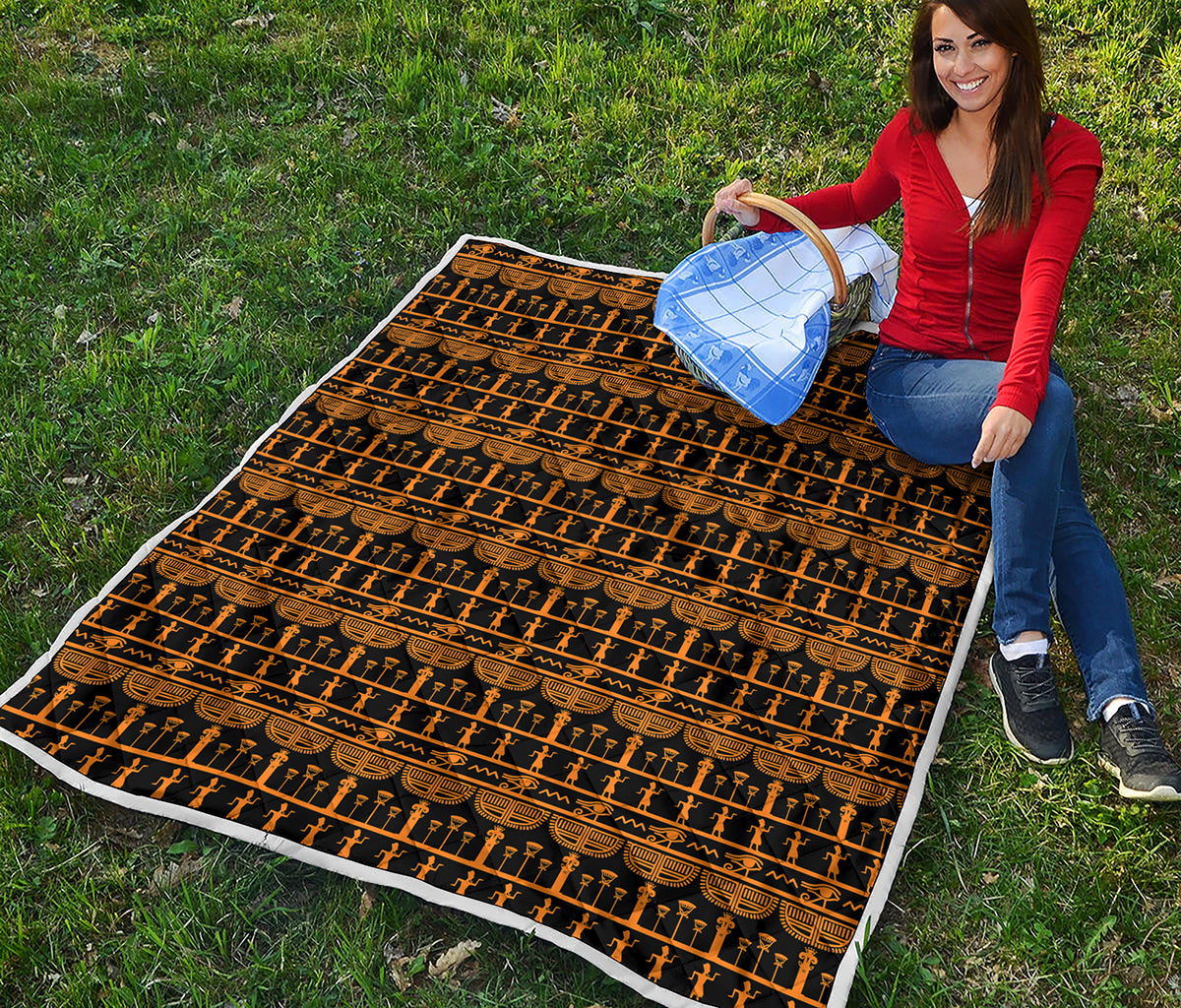 Tribal Egypt Pattern Print Quilt
