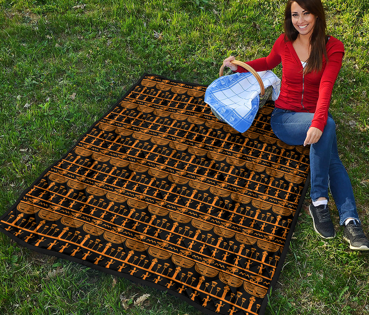 Tribal Egypt Pattern Print Quilt