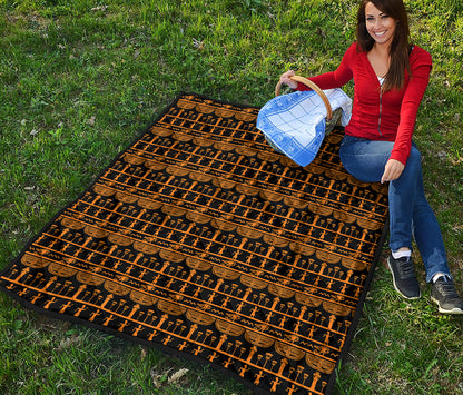 Tribal Egypt Pattern Print Quilt