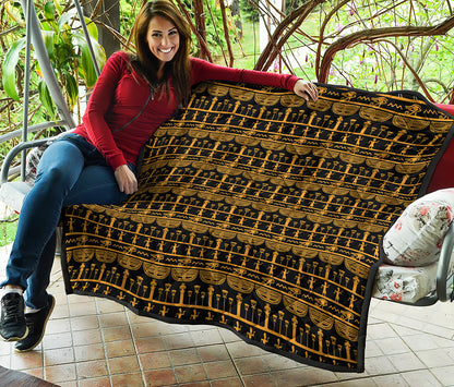 Tribal Egypt Pattern Print Quilt