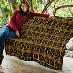 Tribal Egypt Pattern Print Quilt